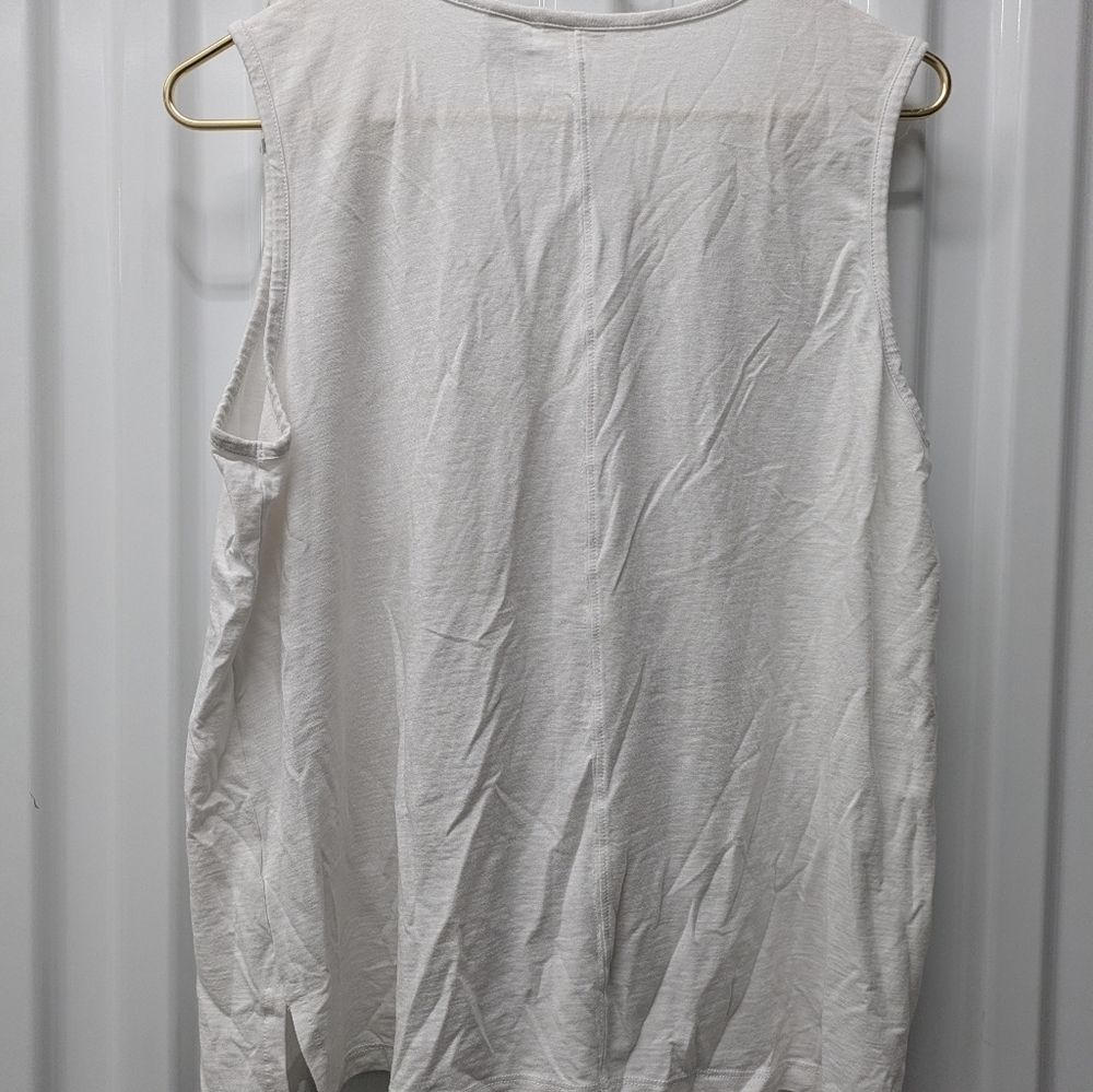 Max Studio Light Cream Tank Top - Picture 5 of 5